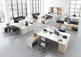 minimalistyczne biuro 